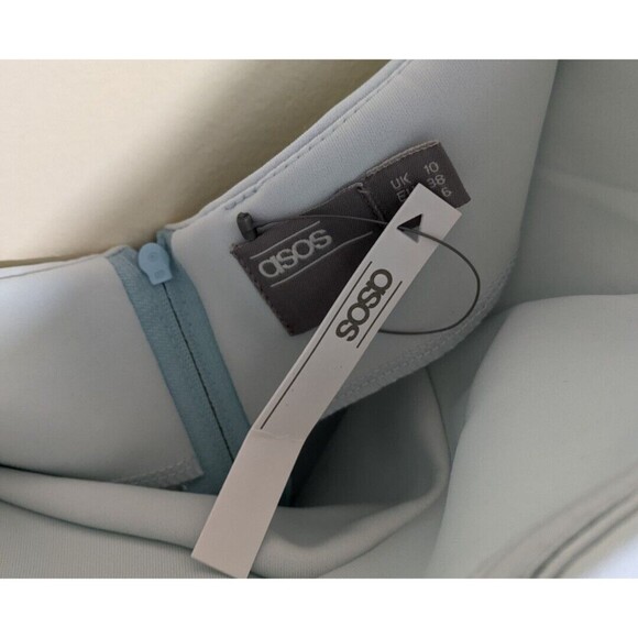 ASOS Midi Dress Strapless Sweetheart Neckline Mermaid Bridesmaid US Size 6 - Picture 14 of 14